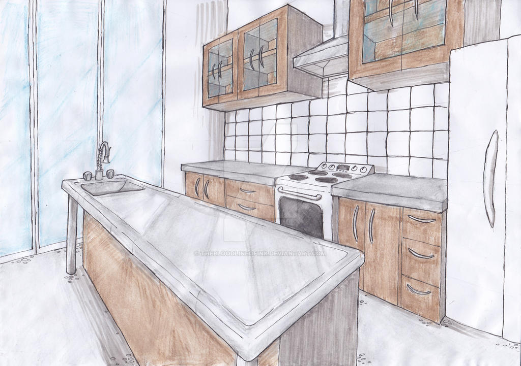 Kitchen by TheBloodlineofInk on DeviantArt