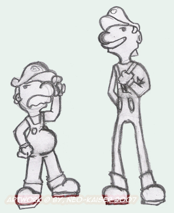 Mario and Luigi sketch