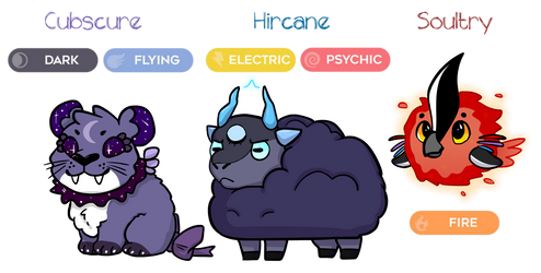 Fakemon Starter Pokemon! Base stages (CCCC)