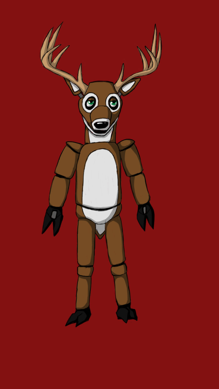 A abandoned deer animatronic based of fnaf