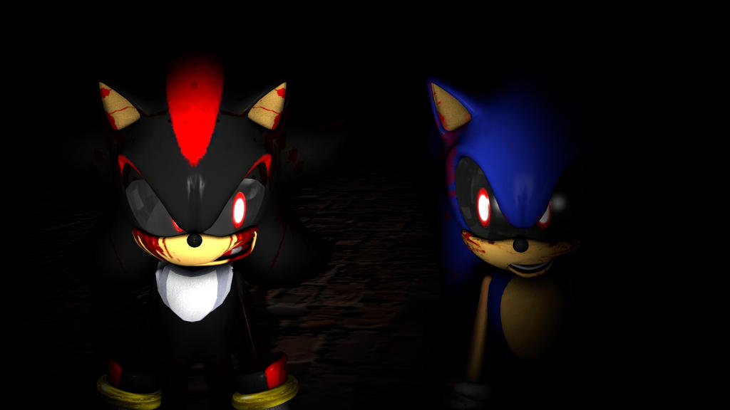 Sonic.exe and Shadow.exe SFM Wallpaper by FawFul933 on DeviantArt