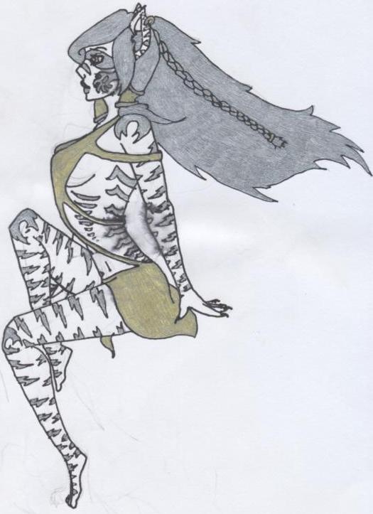 Silver and Gold Tigress