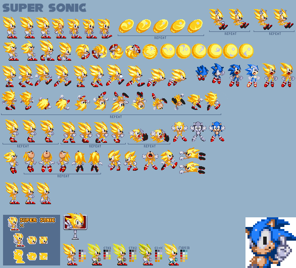 Sonic Sprite Sheet Pack 12 by SuperMarioFanDood on DeviantArt