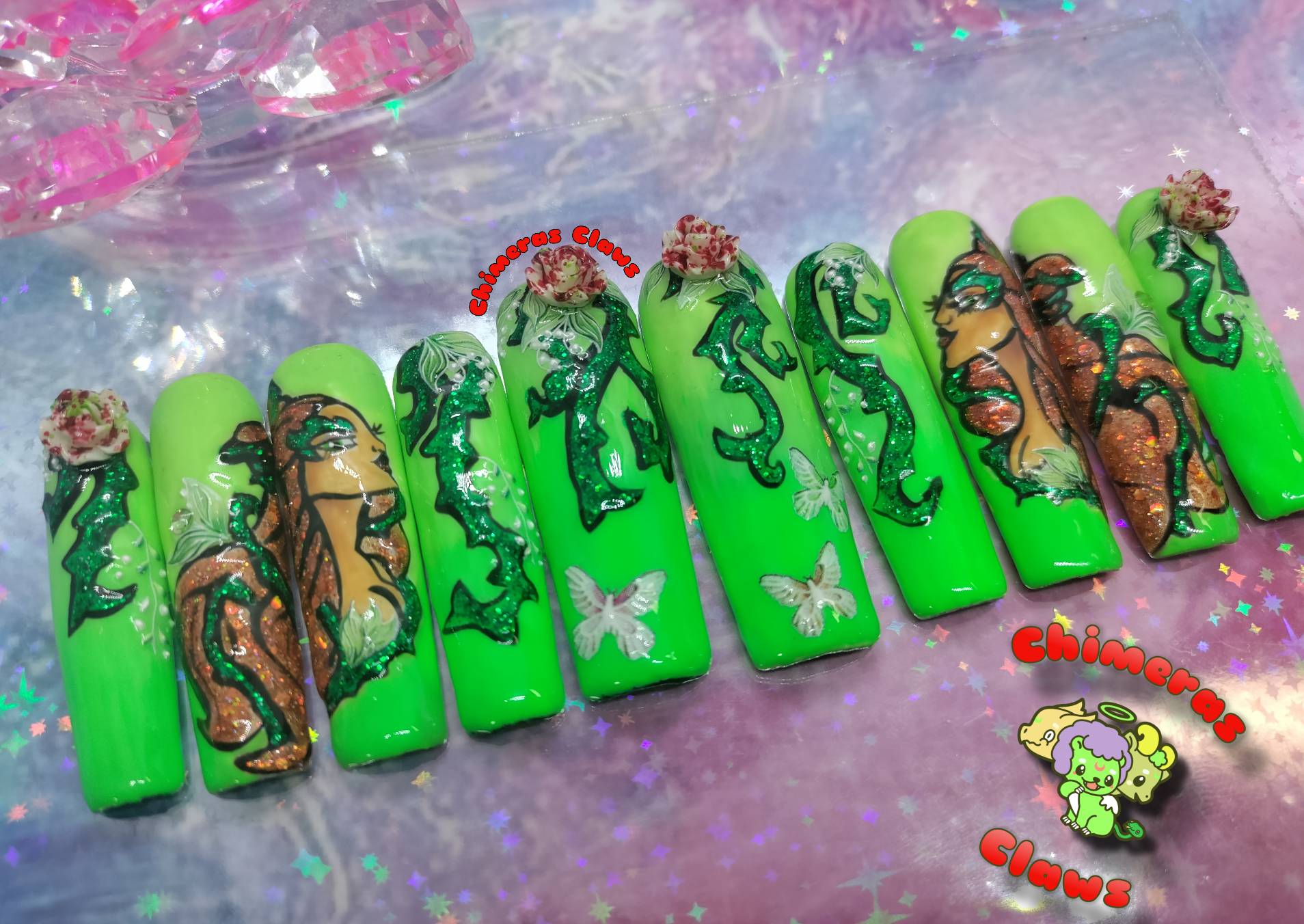 Poison Ivy Nails By Chimerasclaws On DeviantArt poison-ivy-nails-by-chimerasclaws-on-deviantart
