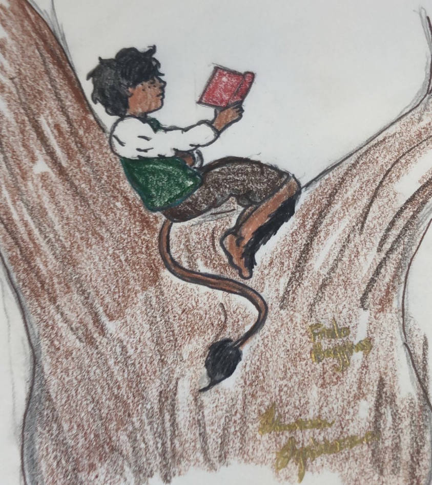 Frodo reading in a tree by Greatwyrm on DeviantArt