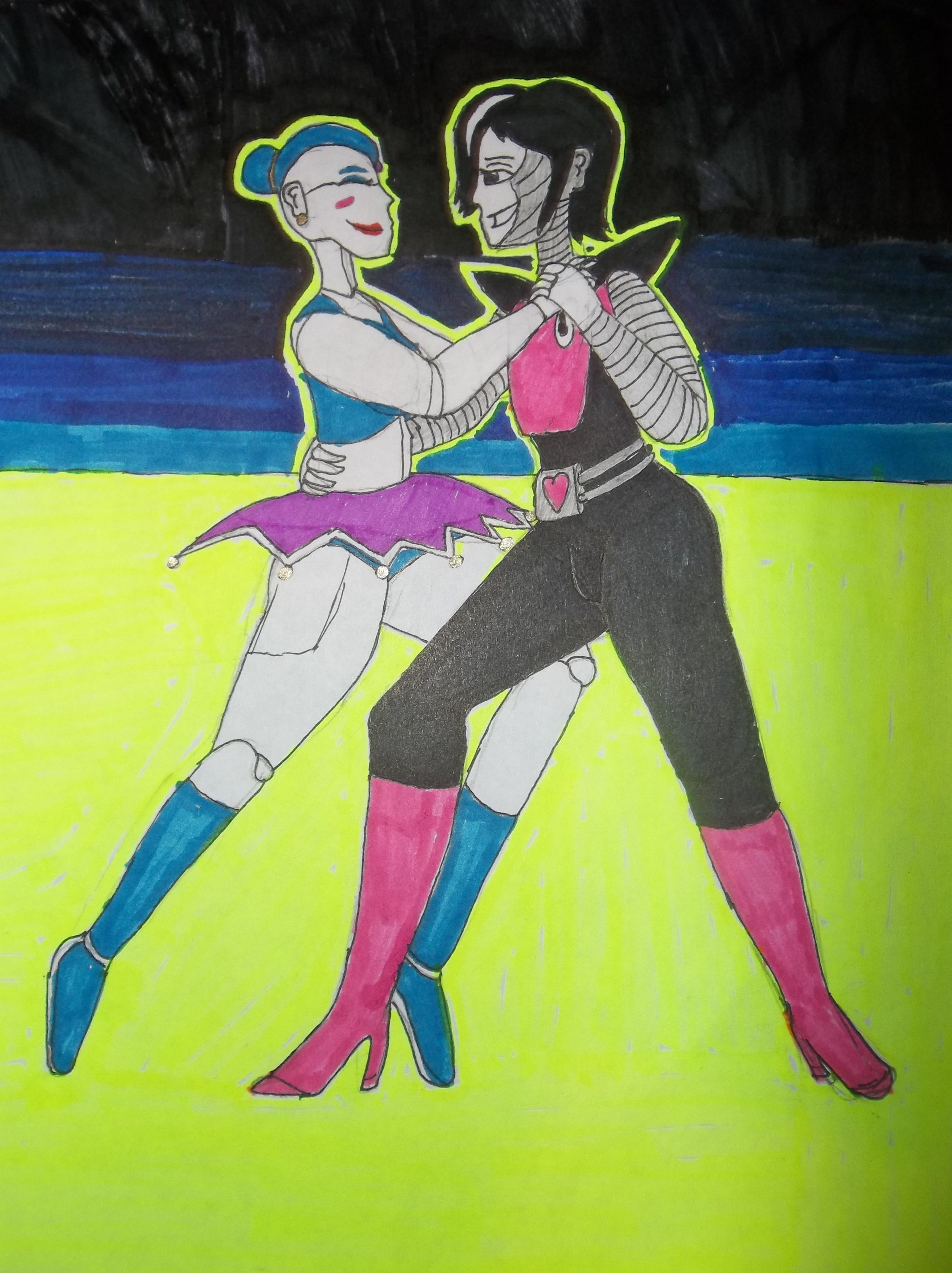 Mettaton EX and Ballora Dancing