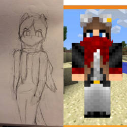 Minecraft Character Drawing