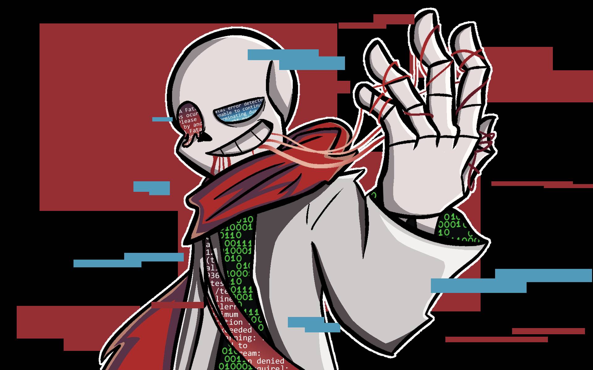 Glitching Wiki!Sans by DzireL on DeviantArt