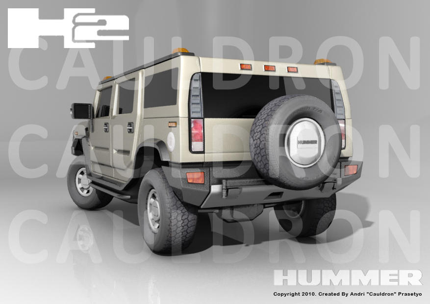 Hummer H2 Rear View by cauldron82 on DeviantArt