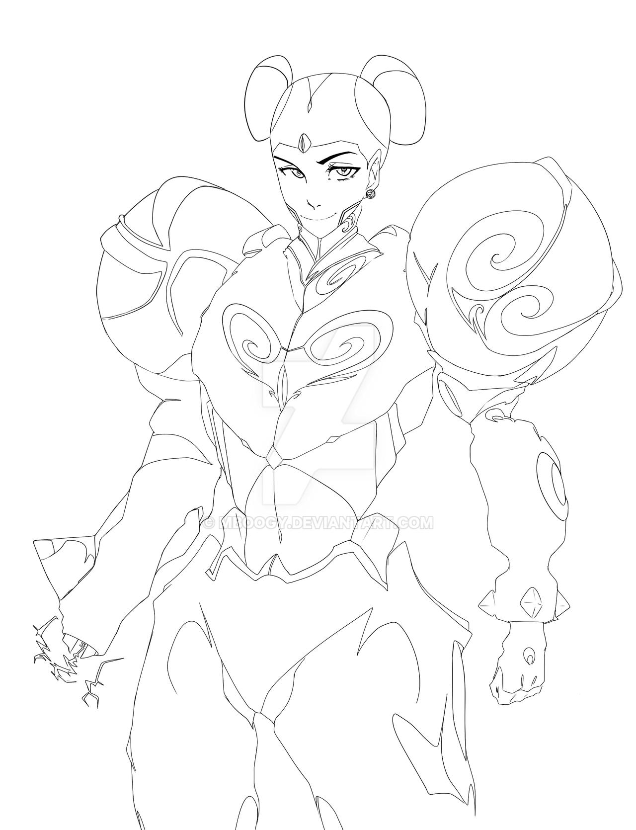 Chun Li Metroid Lineart by Mboogy on DeviantArt