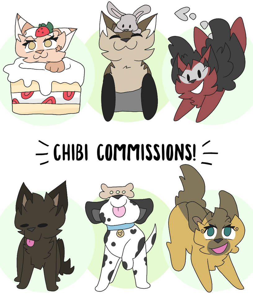 Chibi Commission Examples! by Petpyves