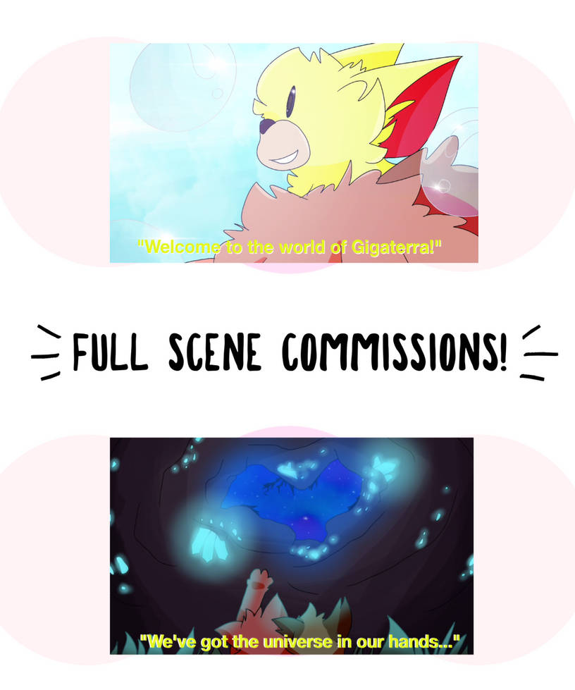 Full Scene Commission Examples! by Petpyves