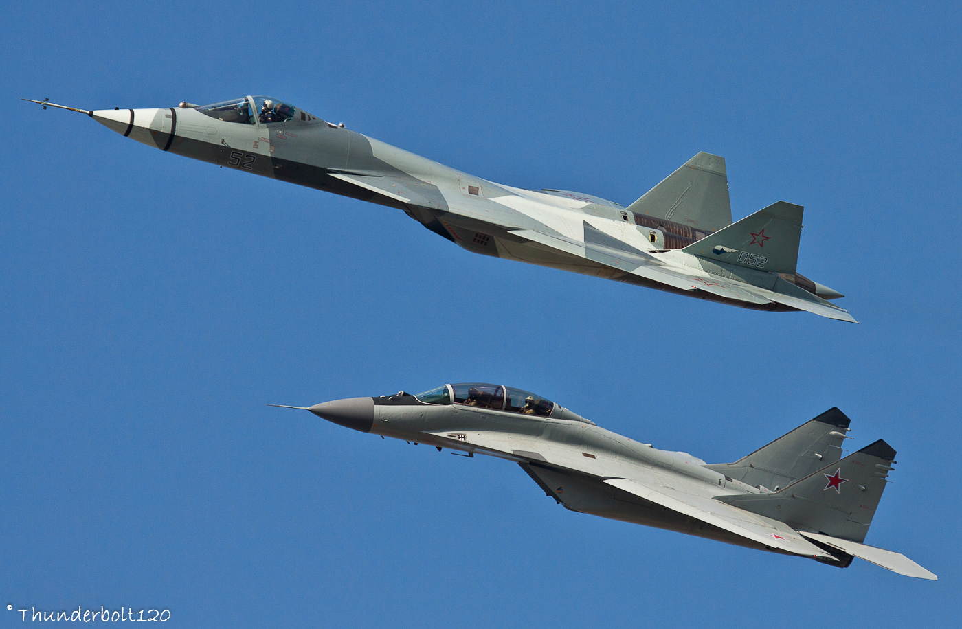 Mig-29M2 and T-50 PAK-FA