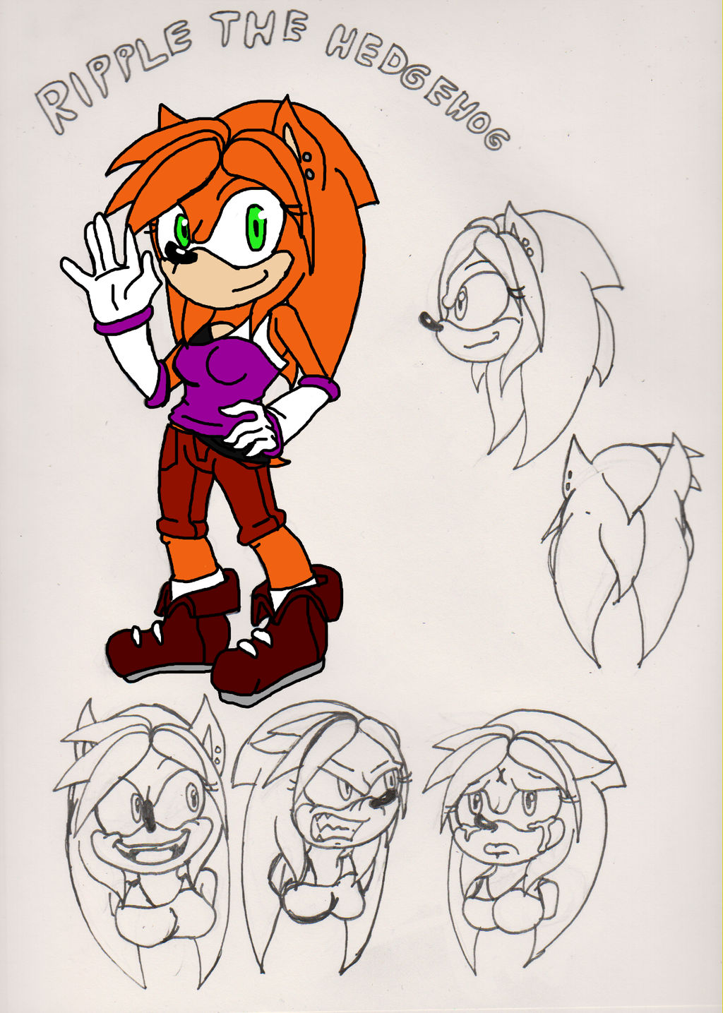 Sonic: Ripple The Hedgehog Character Sheet by JodieDoe on DeviantArt