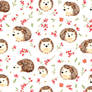 FREEBIE | Cute Hedgehog Pattern PNG (Not Seamless)