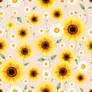 FREEBIE | Sunflower Daisy Pattern PNG