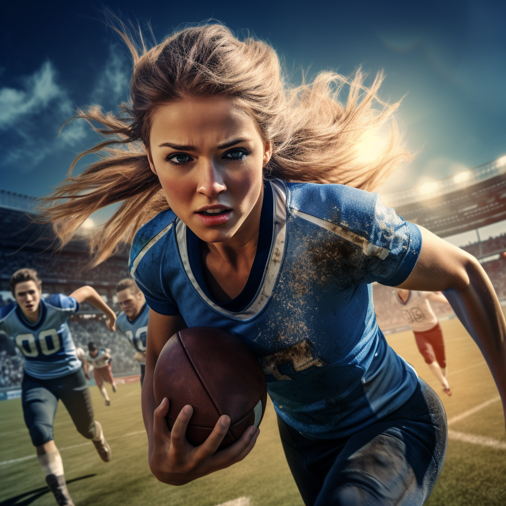 female NFL player by HellStone65 on DeviantArt