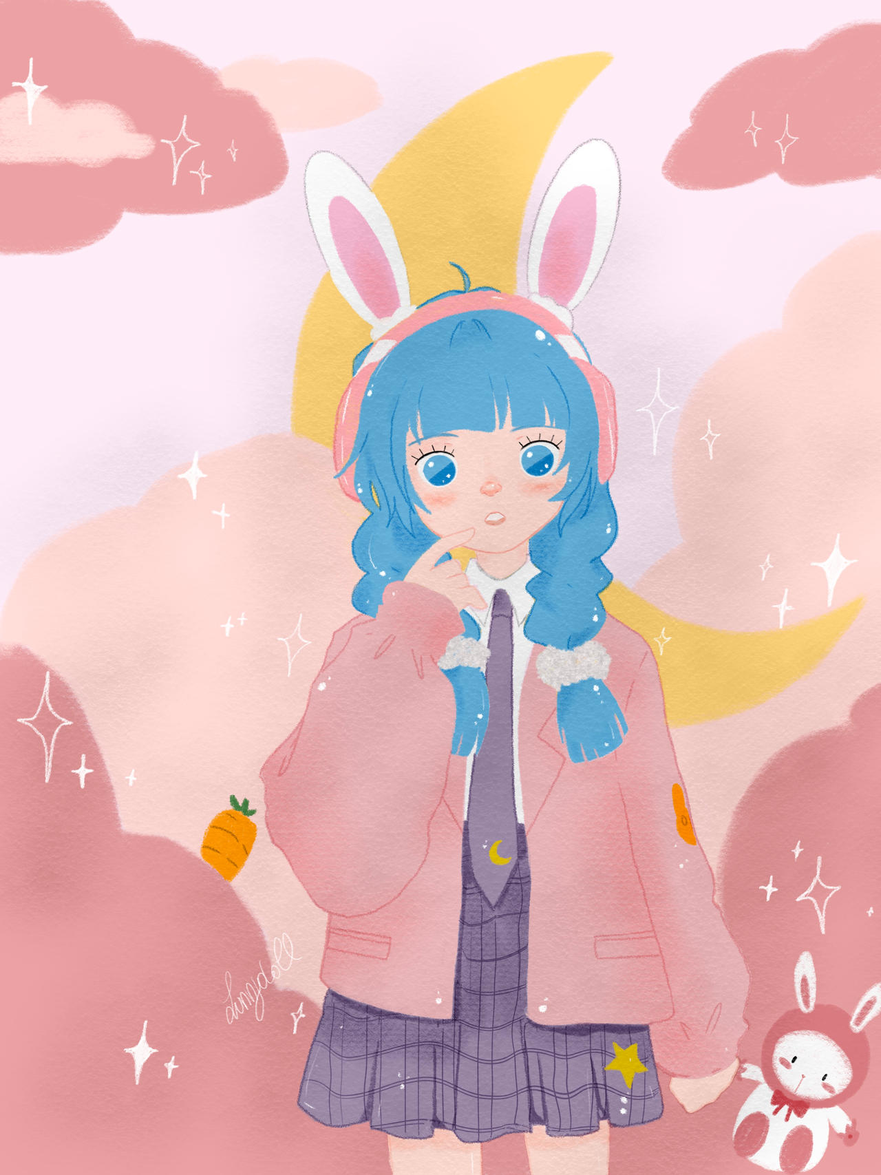 Usagi bunny star by LUNNYDOLL on DeviantArt
