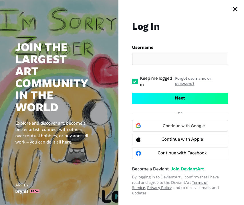 Deviantart Login Help Look Ma, I'm On The Login Page! by brynls on DeviantArt