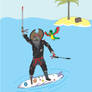 Zombie Pirate Ninja Surfer