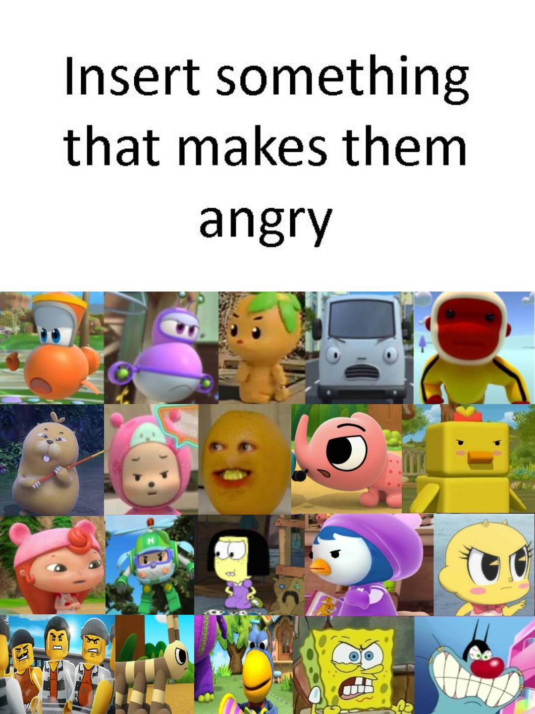 20 characters get angry at what by jee9023 on DeviantArt