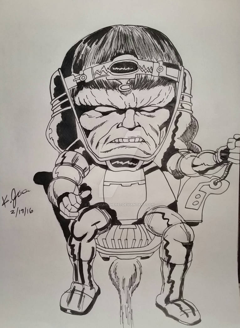Modok Colouring MODOK WIP. by BLACKPANTHER67 on DeviantArt