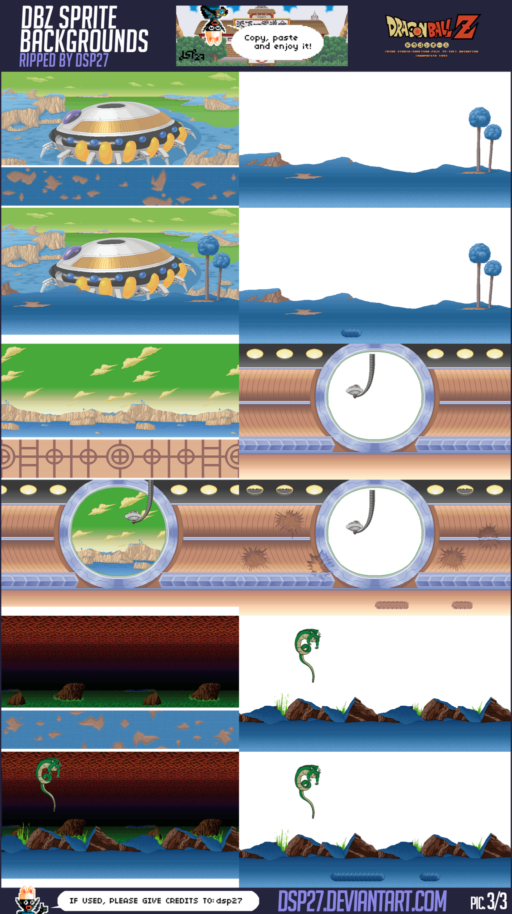Dbz Sprites Backgrounds 3 3 By Dsp27 On Deviantart