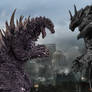 Godzilla 2004 (Concept ver) Vs Monster X