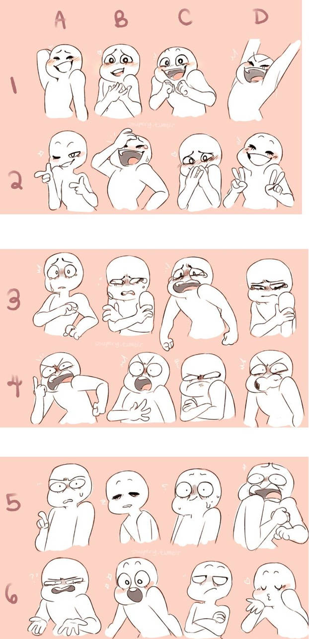 Expression Sheet 2 by SydneyKoren on DeviantArt