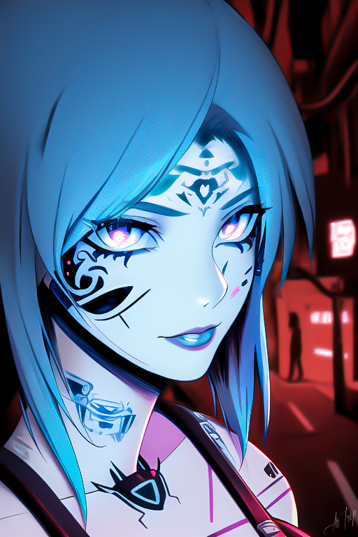 Cyberpunk girl by lXlBaNNeR on DeviantArt