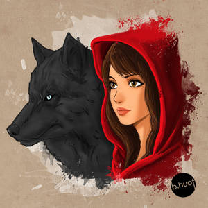 Little Red Riding Hood and the wolf