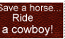 Ride a cowboy stamp