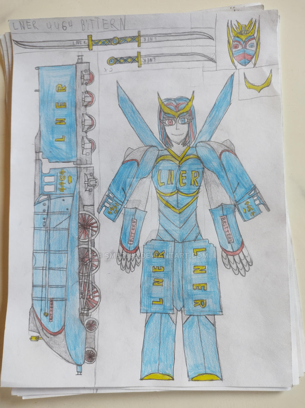 lner class a4 4464 bittern v2 by SMD2509 on DeviantArt