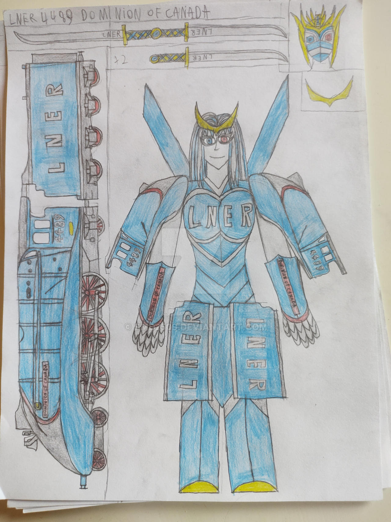 LNER Class A4 4489 Dominion of Canada v2 by SMD2509 on DeviantArt