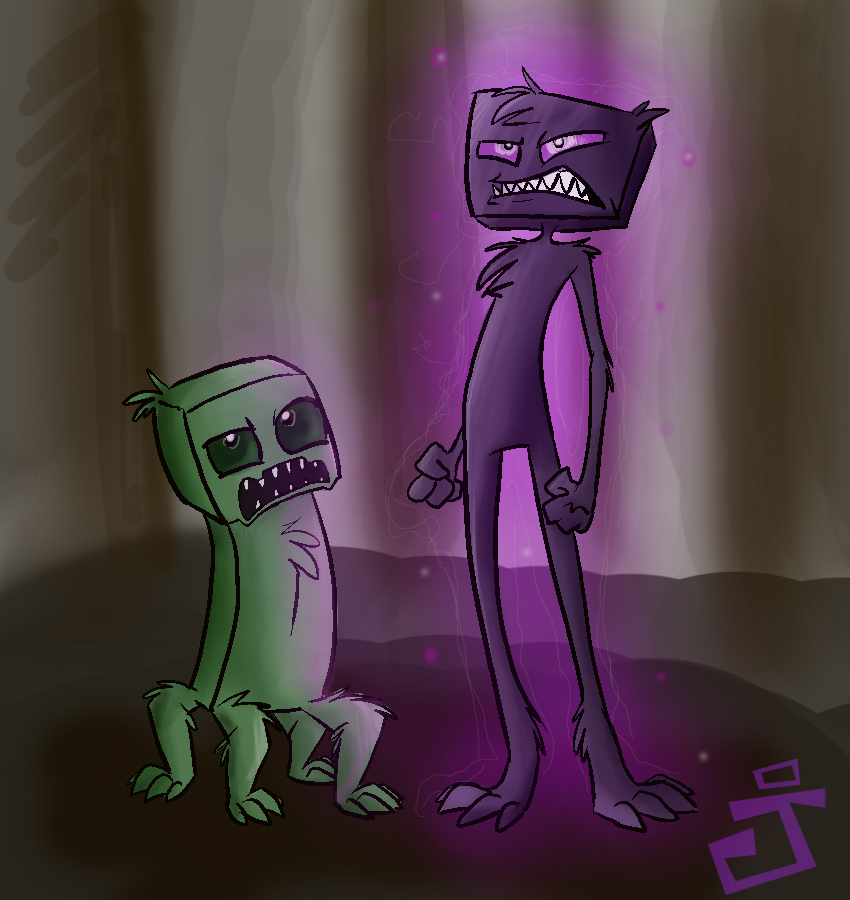 the real origin of the creeper and the enderman