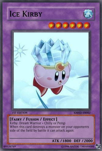kirby yugioh cards Card yu gi oh original kirby (jotaro full power e star platinum)