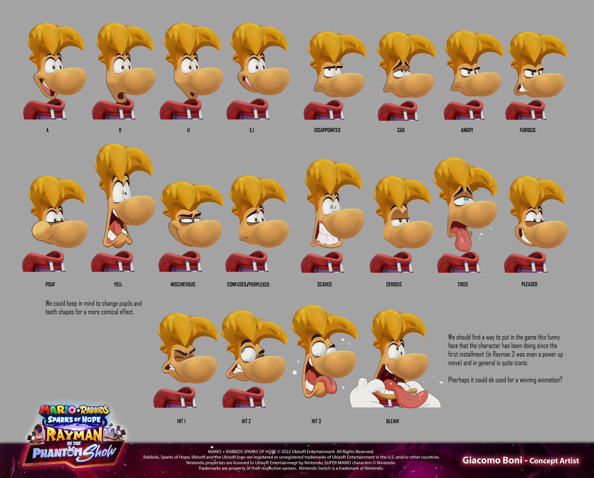 Rayman Sweating Rayman Concept Art (4) by manuztur on DeviantArt