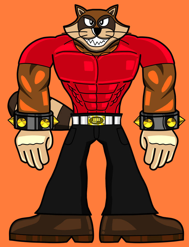 Muscular Android Raccoon by manuztur on DeviantArt