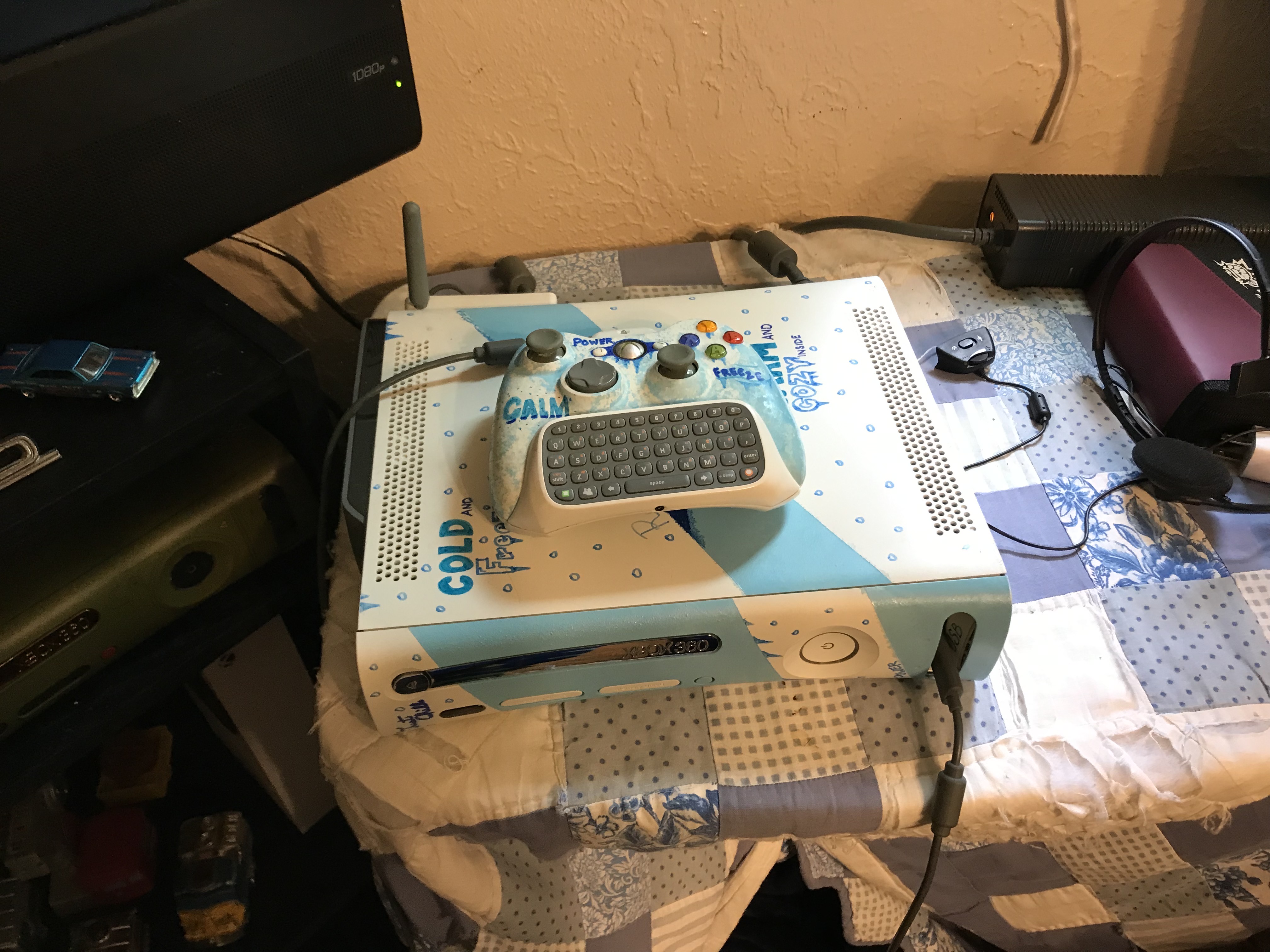 Custom RGH Xbox 360 with matching controller by Skylander1890 on DeviantArt