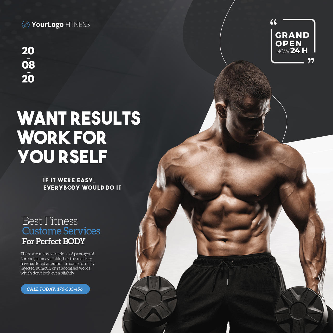 Personal Fitness Training Flyer Free PSD Template by 99flyers on