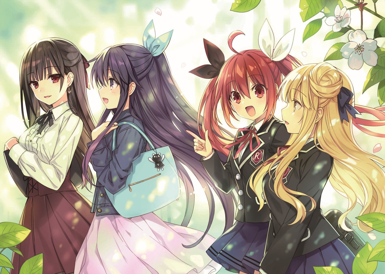 Anime Date A Live IV 4 Yatogami Tohka Tokisaki Kurumi Kotori