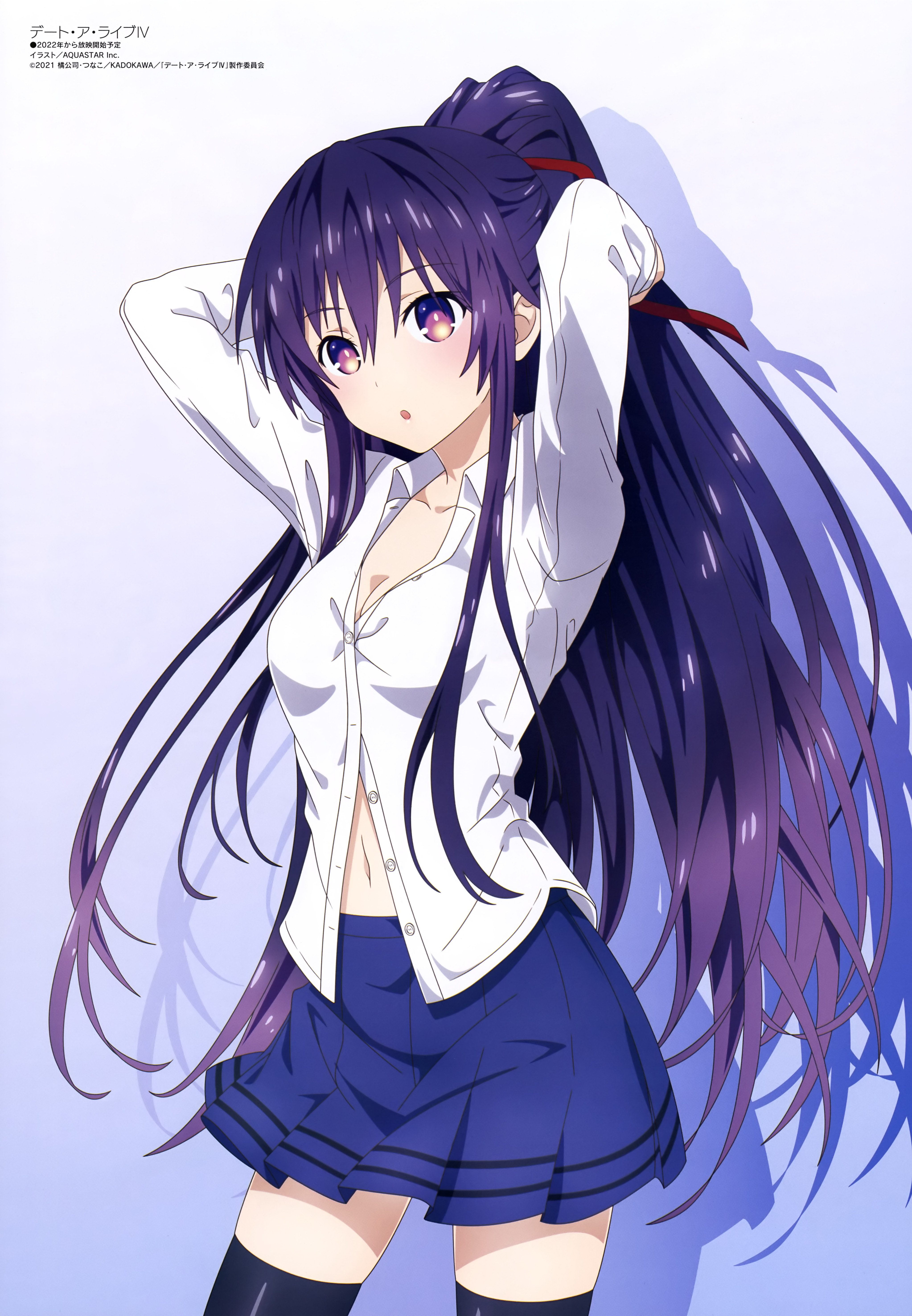 TOHKA YATOGAMI Date a Live 4 in. Bi Fold Wallet (Anime Credit Card  Billfold)