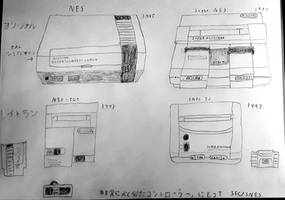 NES/SNES sketch (along with Jr. models)