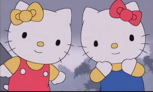 Can't Hello Kitty and Mimmy be any cuter? (Redone)