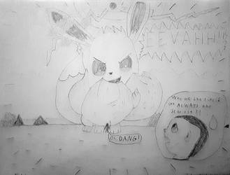 Gigantmax Eevee (prototype drawing)