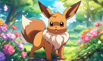 Eevee (AI art) by LITTLE-94