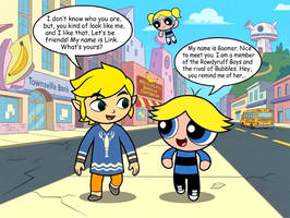 A new doppelganger friend (Link x Boomer)