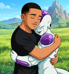 Even villains can be friendly (Little x Frieza)