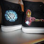 Hand painted Iron Man shoes