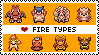Fire Pokemon Stamp by depp